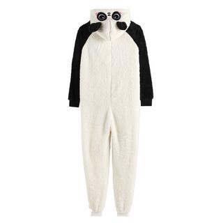 La Redoute Collections  Panda-Overall aus Fleece mit Kapuze 