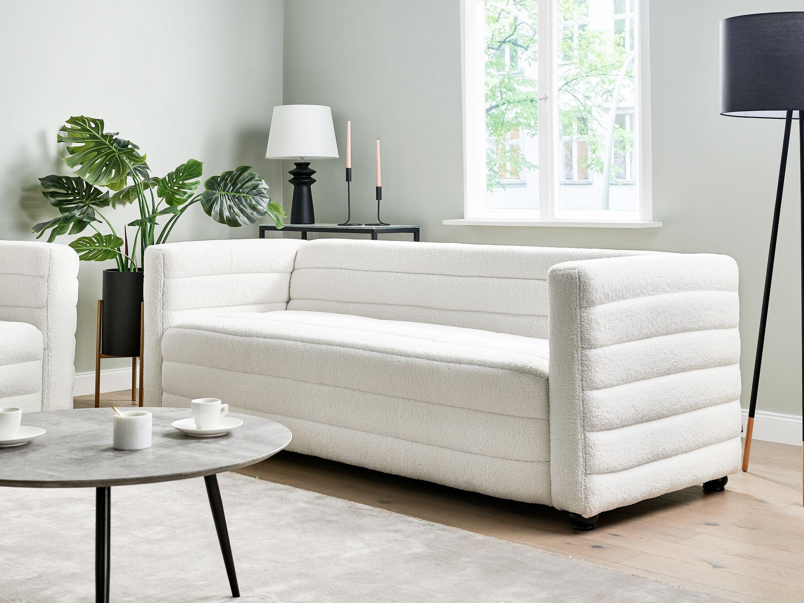 Beliani 3 Sitzer Sofa aus Bouclé Modern HOFN  