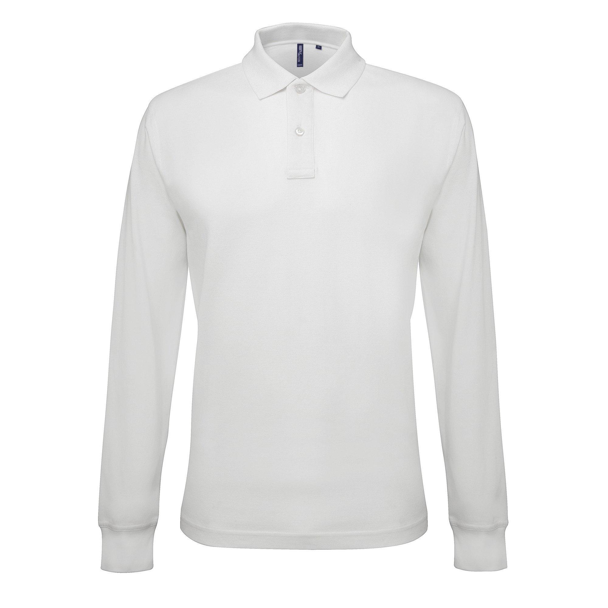 Image of Poloshirt, Langärmlig Herren Weiss 5XL