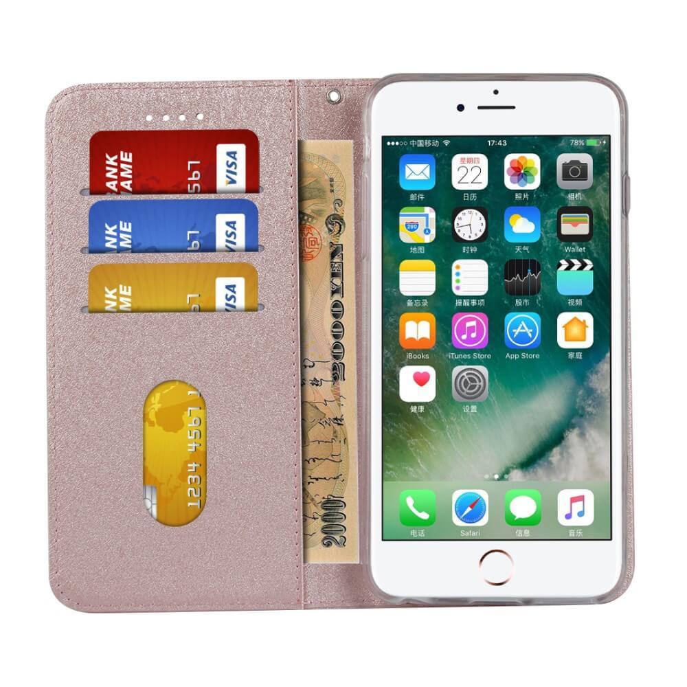 Cover-Discount  iPhone SE / 8 / 7 - Custodia Flip Silk Texture 