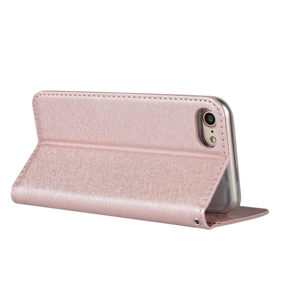 Cover-Discount  iPhone SE / 8 / 7 - Custodia Flip Silk Texture 