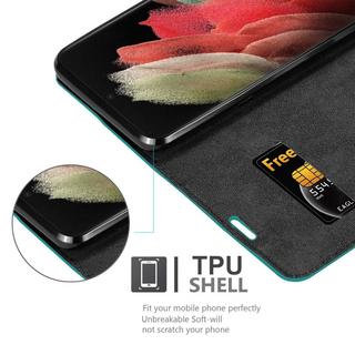 Cadorabo  Housse compatible avec Samsung Galaxy S22 ULTRA - Coque de protection avec fermeture magnétique, fonction de support et compartiment pour carte 