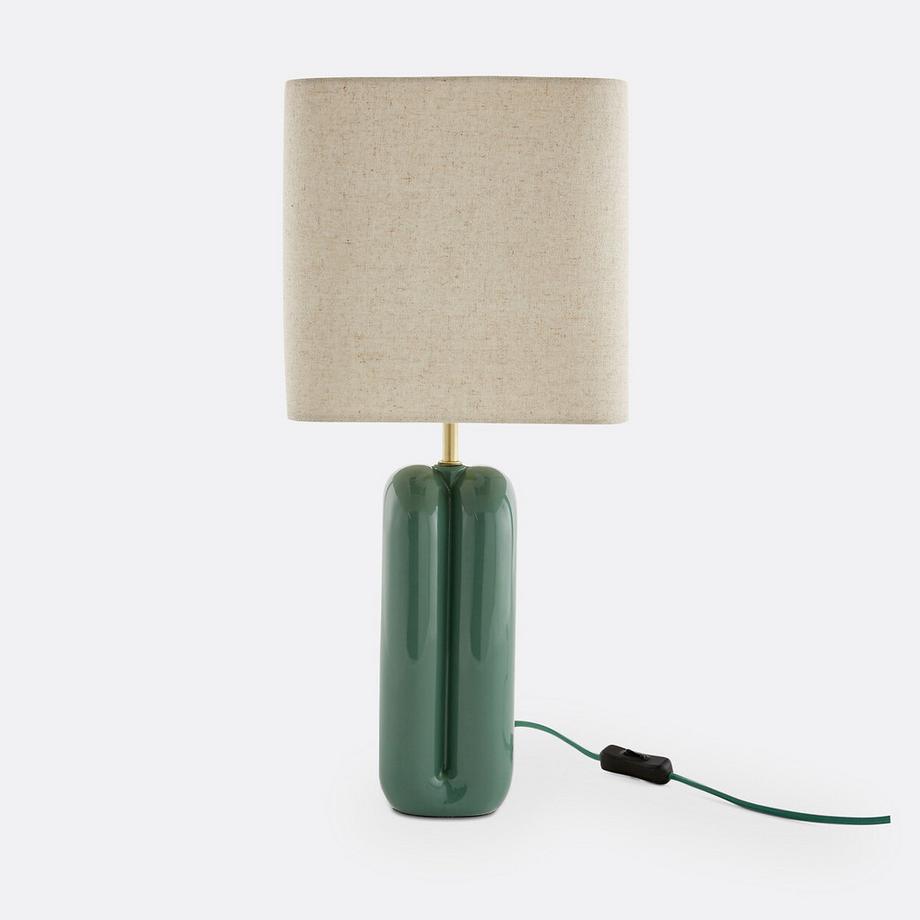 La Redoute Intérieurs Lampe à poser céramique et lin  