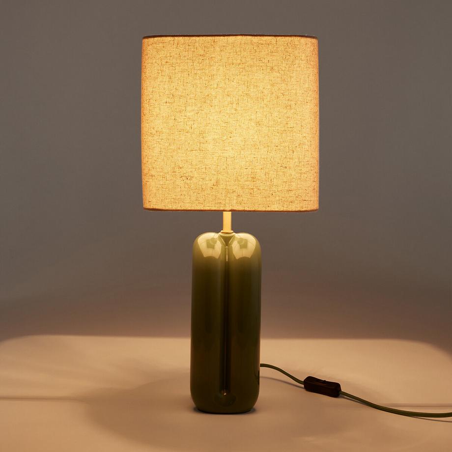 La Redoute Intérieurs Lampe à poser céramique et lin  