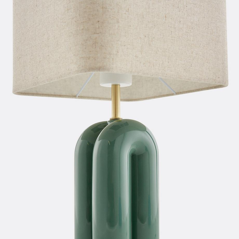 La Redoute Intérieurs Lampe à poser céramique et lin  