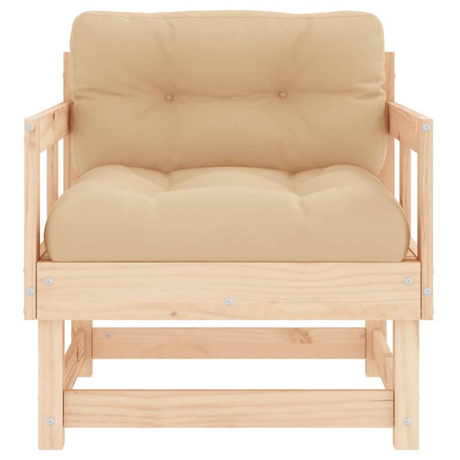 VidaXL Chaise de jardin bois  