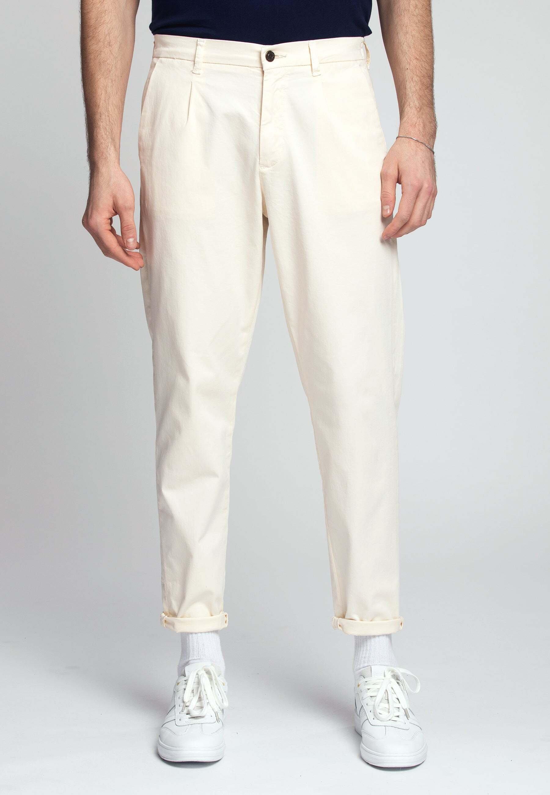 Image of Hosen Pants Cropped Chino Herren Weiss W36