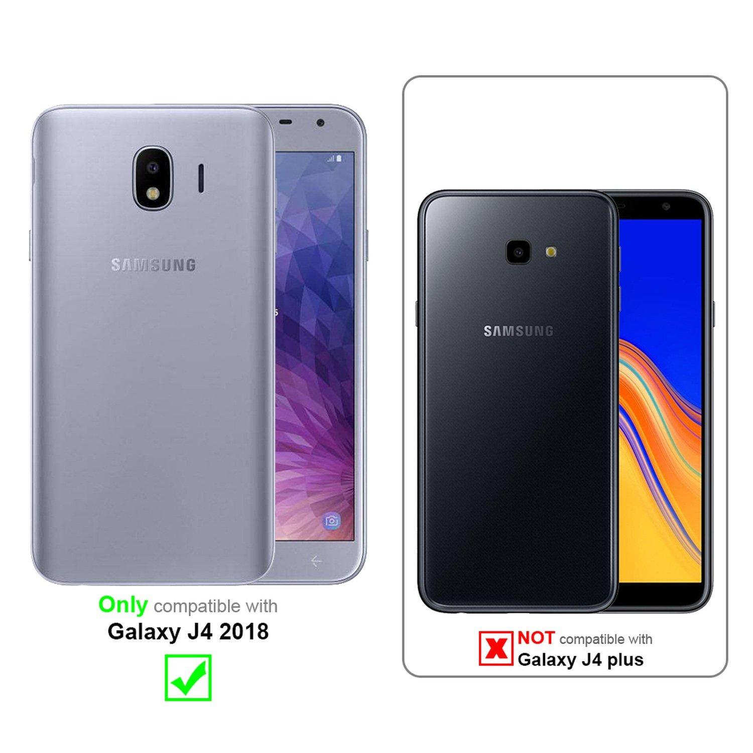 Cadorabo  Hülle für Samsung Galaxy J4 2018 mit Magnetverschluss 