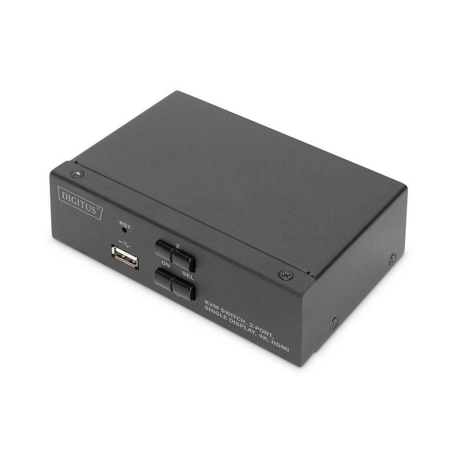 Digitus KVM-Switch, 2-Port, Single-Display, 4K, HDMI