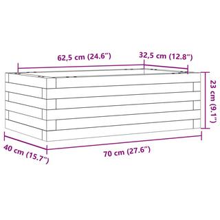 VidaXL fioriera da giardino Legno di pino impregnato  