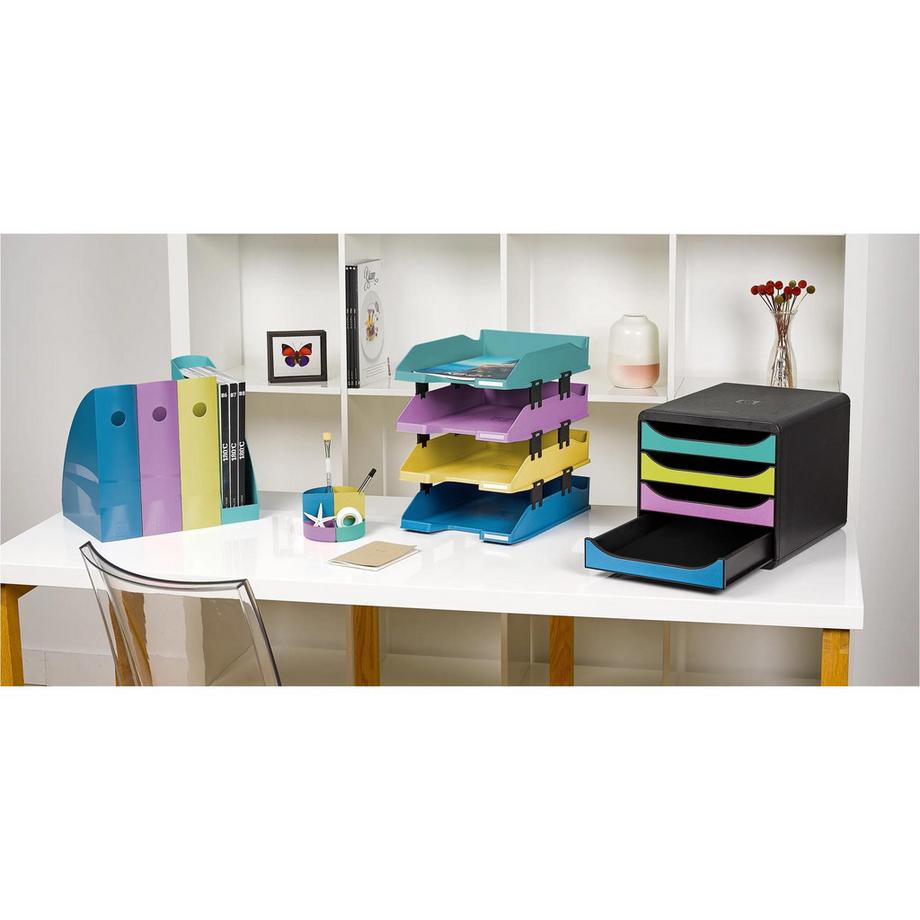 Exacompta Corbeille à courrier Combo Midi ForeverYoung x6  
