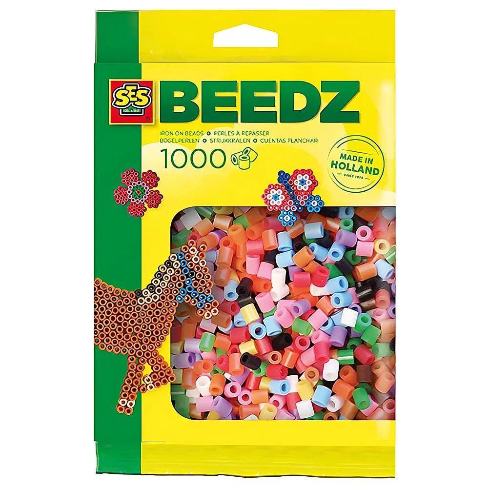 Image of SES Bügelperlen Nachfüllpack Basic Mix (1000Teile) Multicolor