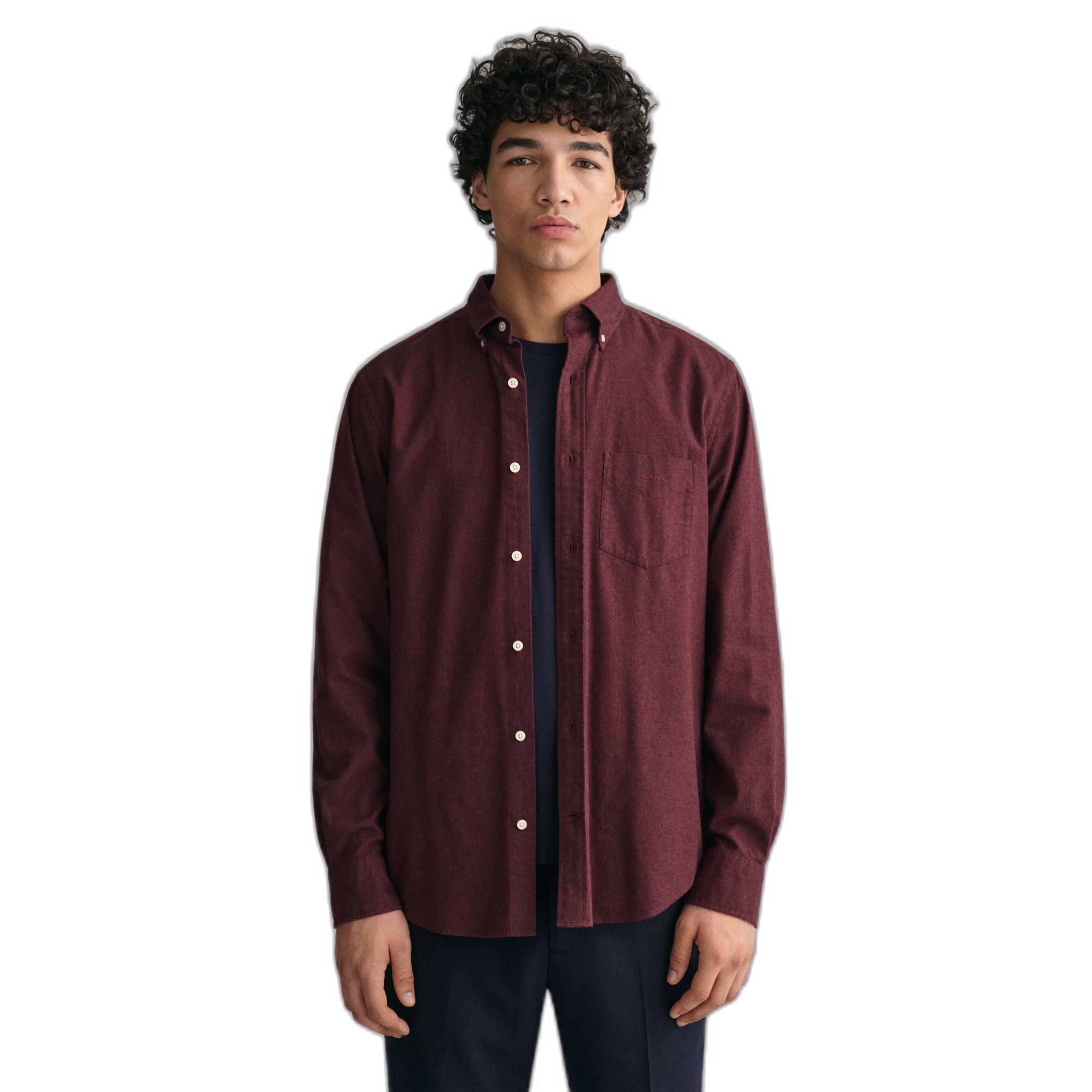 GANT  hemd flannel melange 