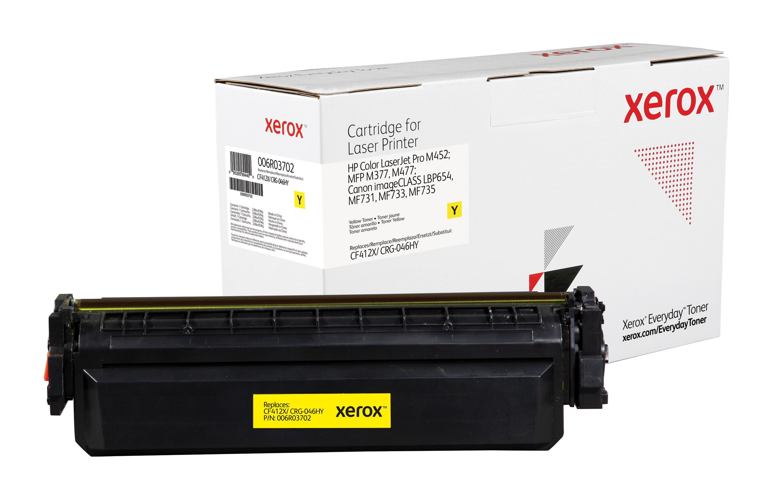 XEROX  Everyday Toner ™ di  Giallo compatibile con HP 410X (CF412X/ CRG-046HY), High capacity 