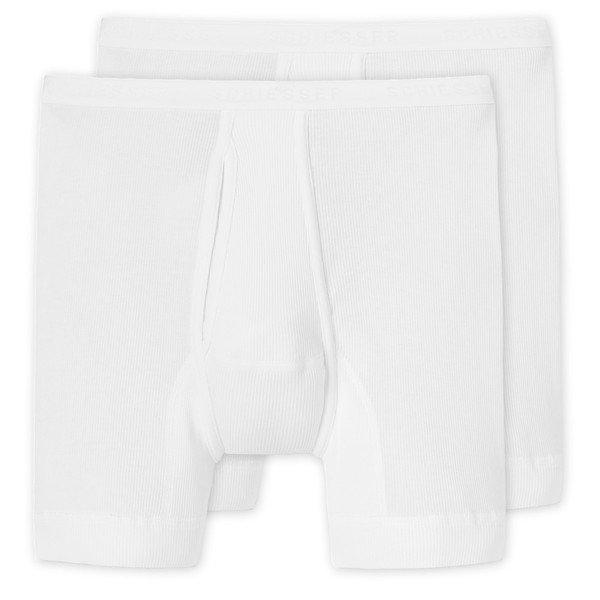 Image of 2er Pack Original Classics Doppelripp - Unterhose Kurz Herren Weiss 5XL