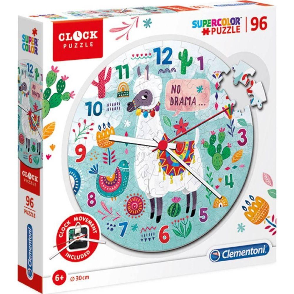 Image of Puzzle Uhr Lama inkl. Uhrwerk (96Teile)