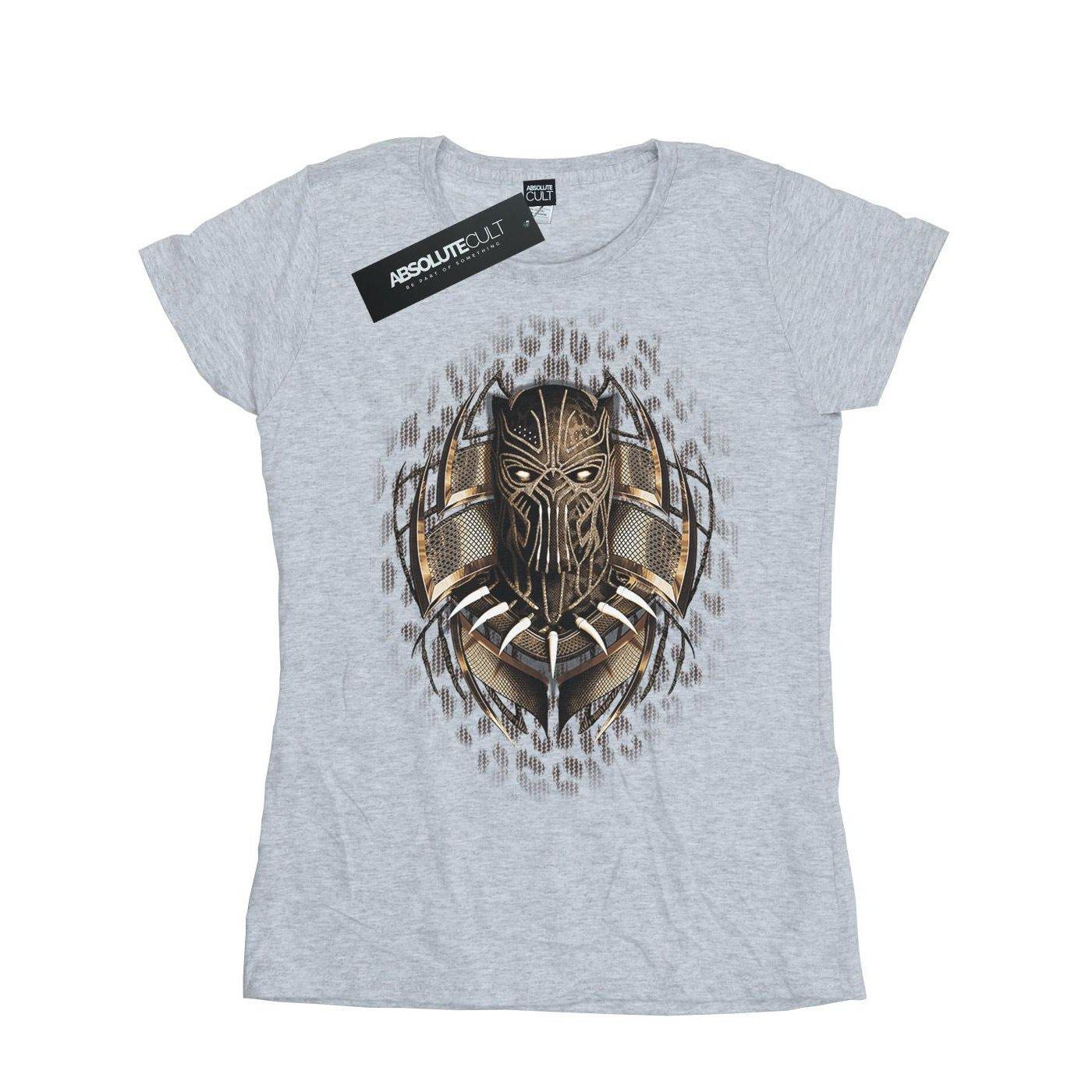 Image of Black Panther Gold Killmonger Tshirt Damen Grau M