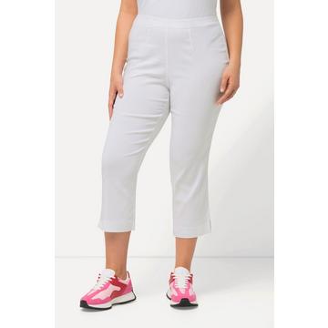 Pantalon en bengaline stretch, longueur 3/4 et taille élastique