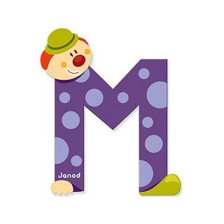 Janod Buchstaben Clown M  