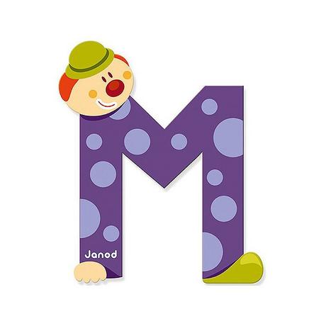 Janod Buchstaben Clown M  