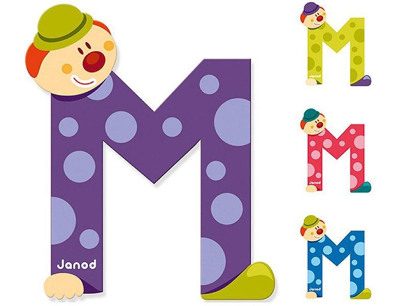 Janod Buchstaben Clown M  