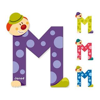 Janod Buchstaben Clown M  