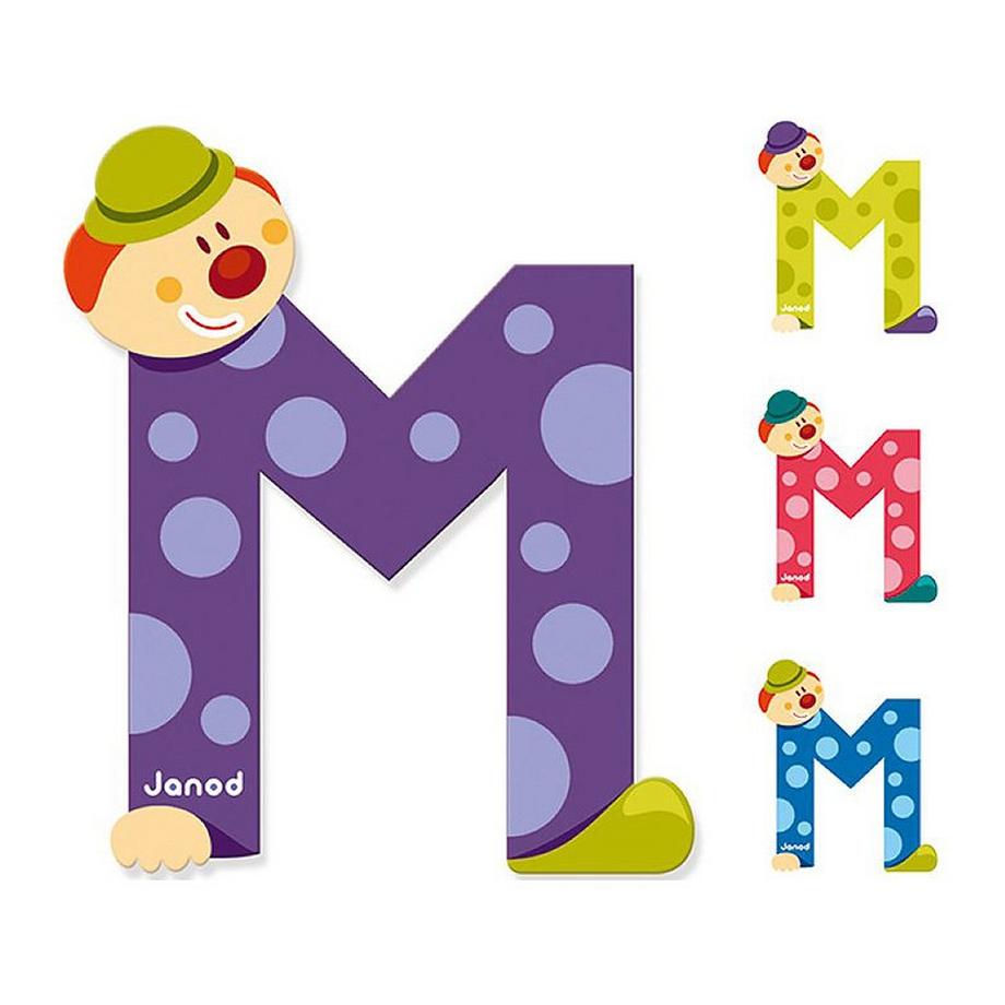 Janod Buchstaben Clown M  