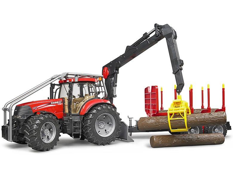 Image of Case IH CVX 230 Forsttraktor mit Rückeanhänger Schwarz