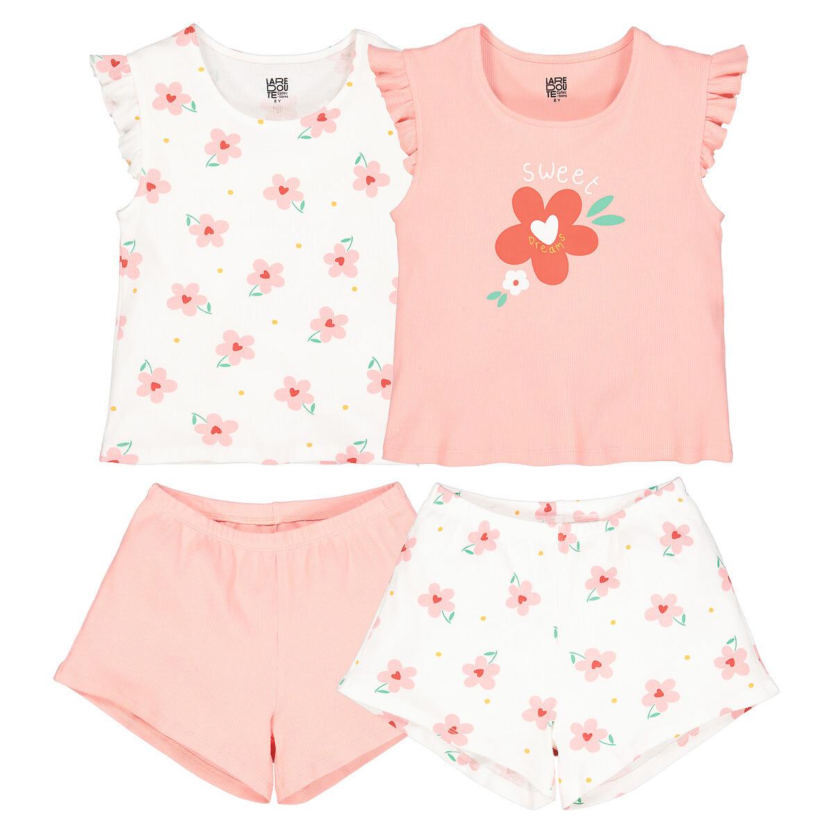Image of 2er-pack Kurzpyjamas Mädchen Rosa 134/140
