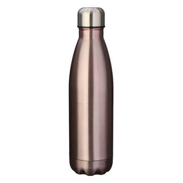 Isolierte Wasserflasche aus Edelstahl - Rosé/Gold