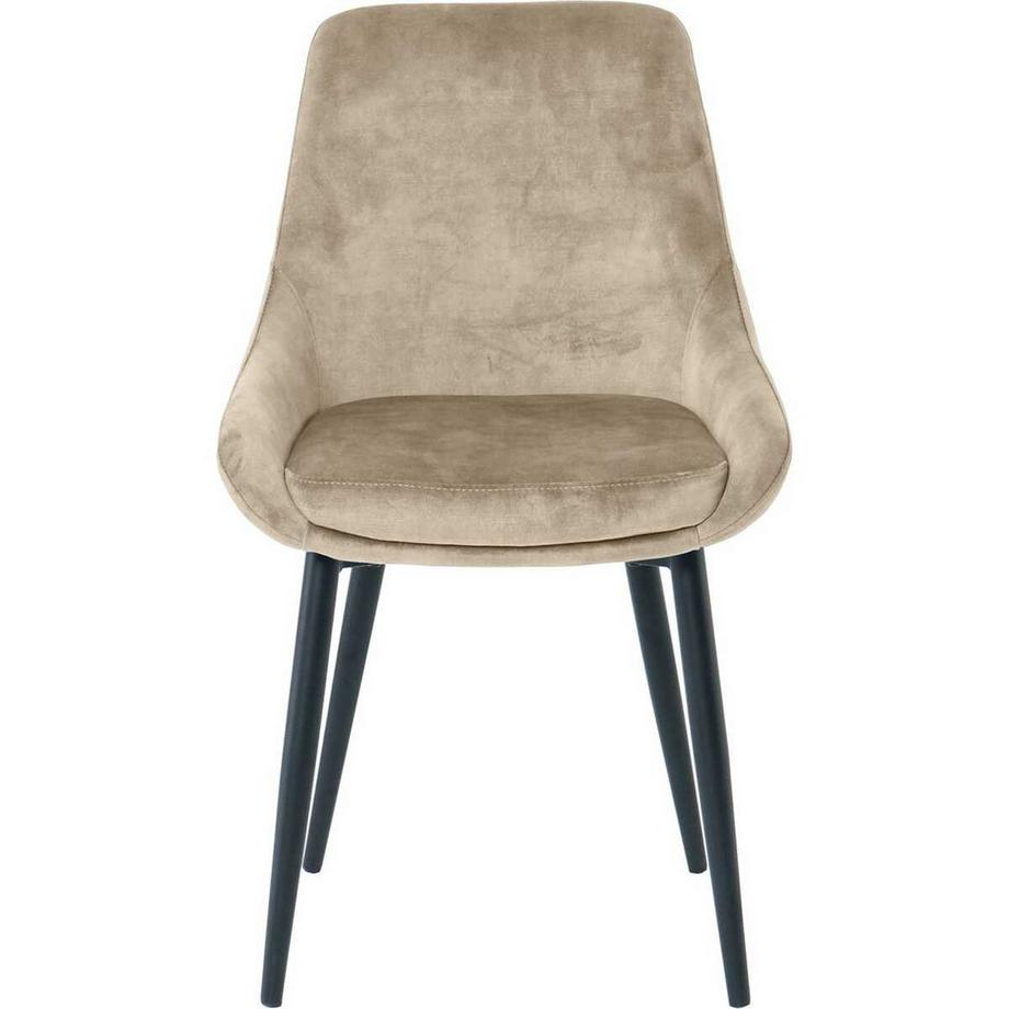 mutoni Chaise de salle à manger Jokra beige (lot de 2)  