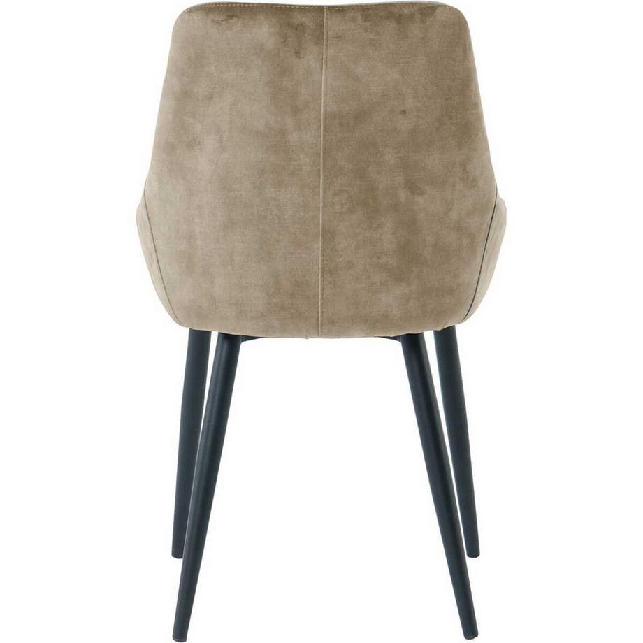 mutoni Chaise de salle à manger Jokra beige (lot de 2)  