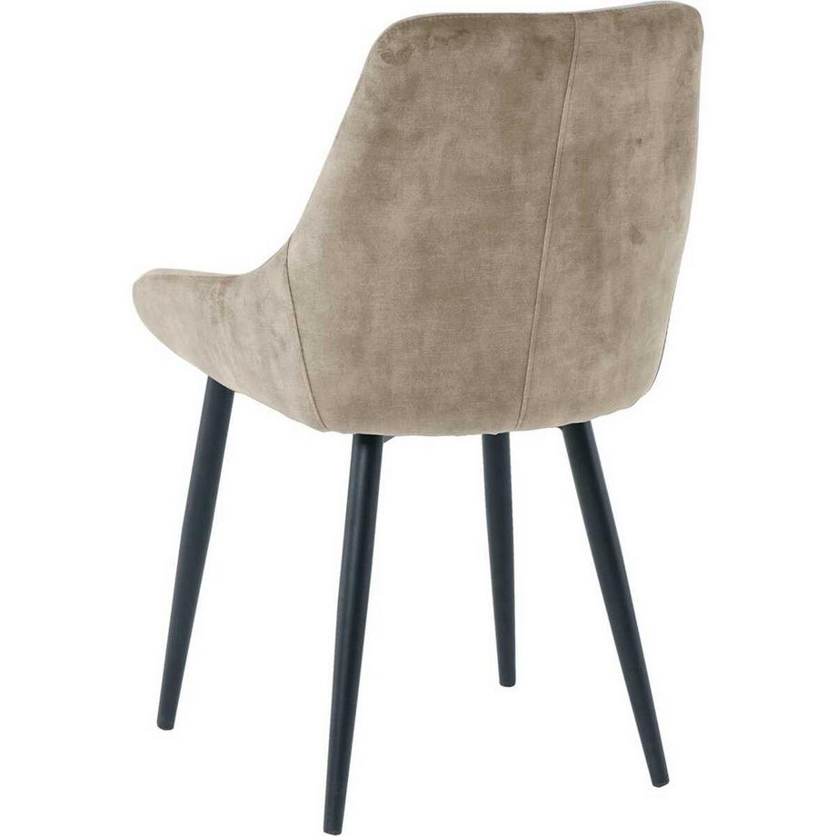 mutoni Chaise de salle à manger Jokra beige (lot de 2)  