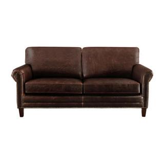 Vente-unique Ledersofa Vintage 2Sitzer CASSANDRA  