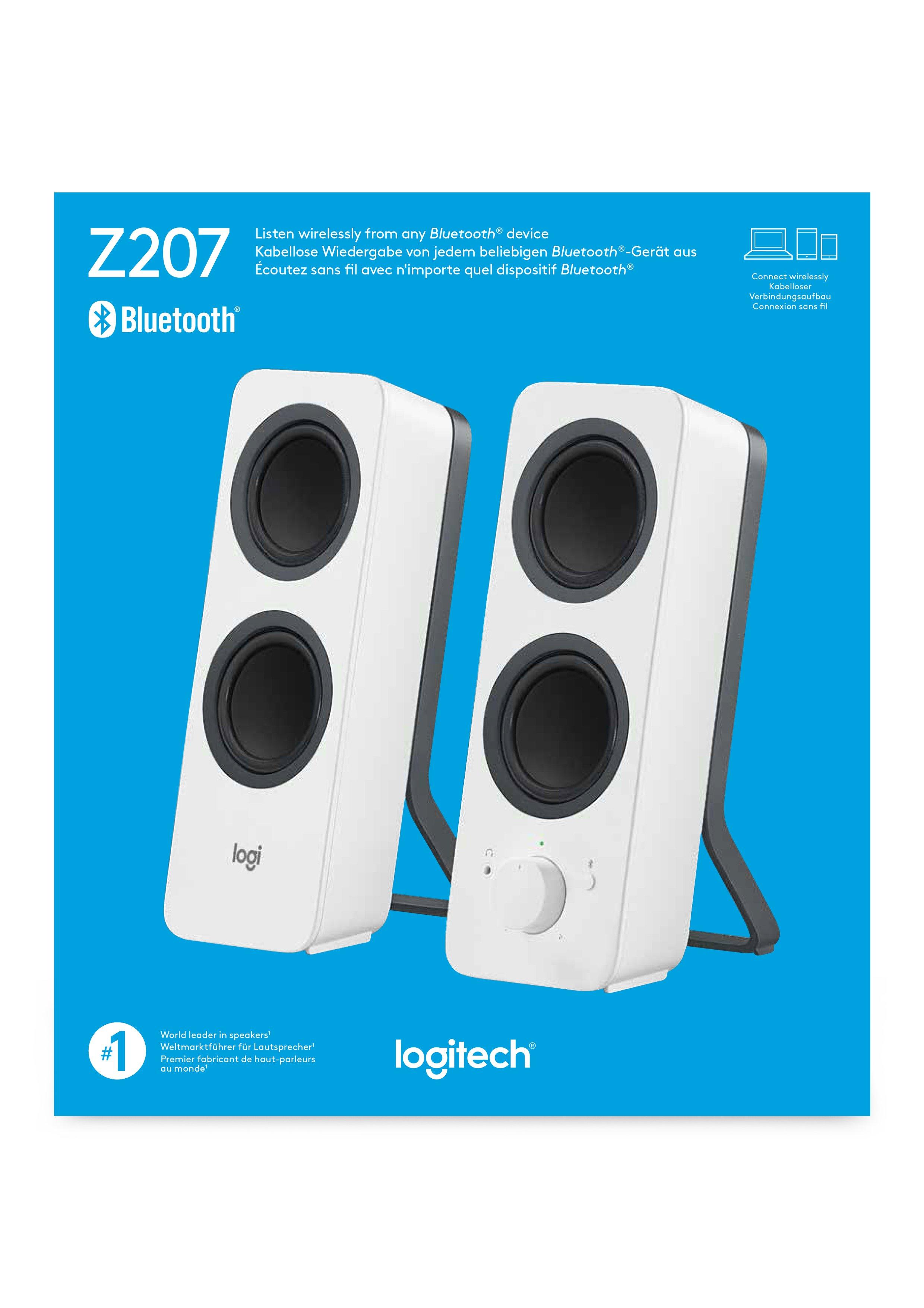 Logitech  Z207 Lautsprecher Weiß Verkabelt & Kabellos 5 W 