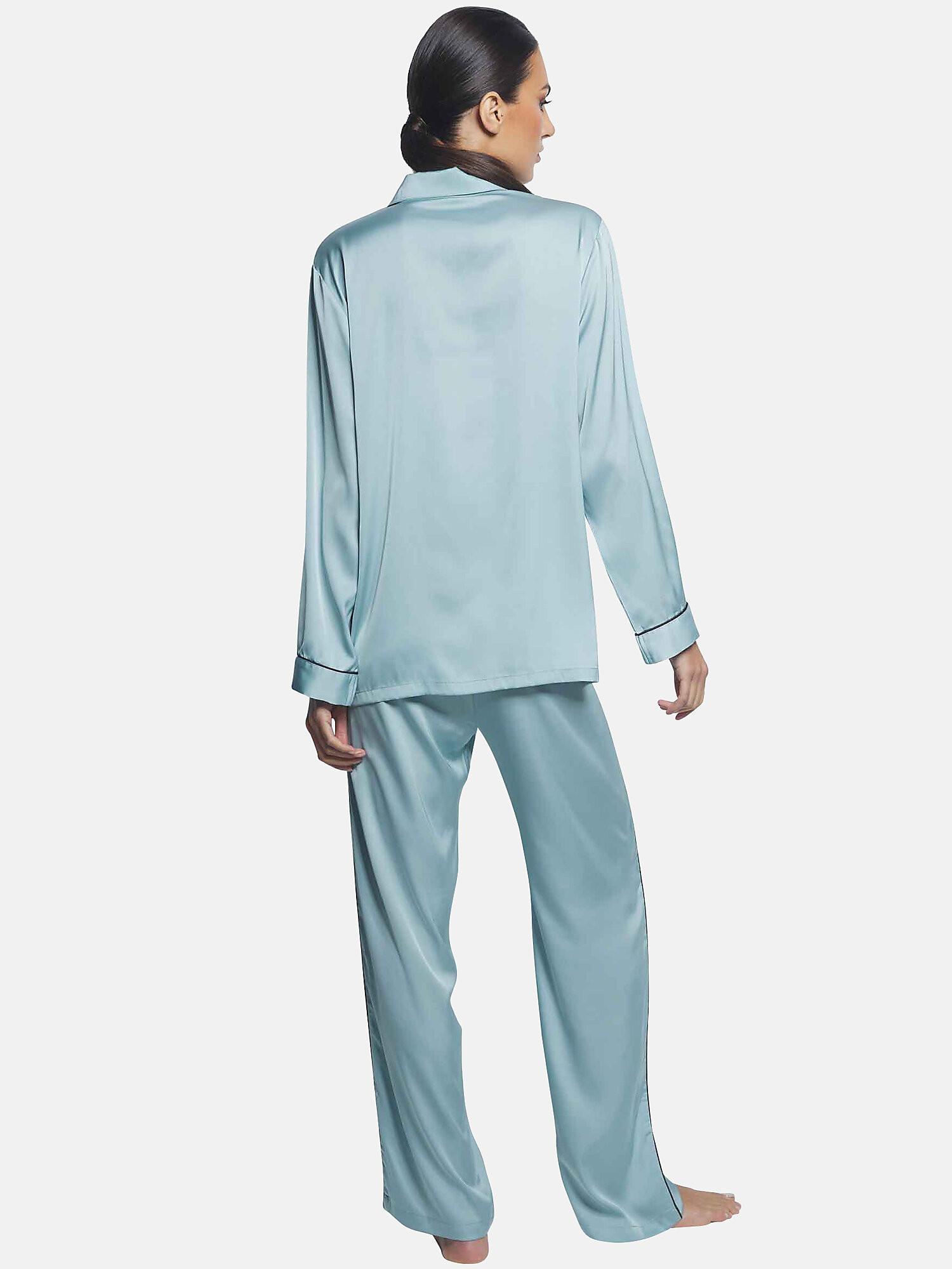 Selmark  Pyjama Hose Hemd Langarm Satin 