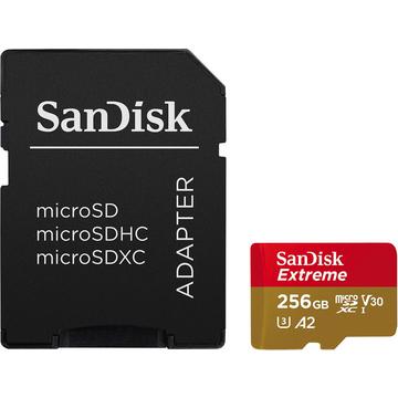 Scheda di memoria Extreme microSDXC da 256 GB, SDSQXAV-256G-GN6MA