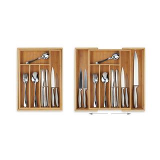 B2X Scatola portaposate in bambù estensibile  