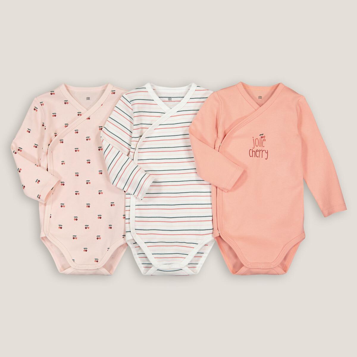 La Redoute Collections  Lot de 3 bodies naissance imprimés 