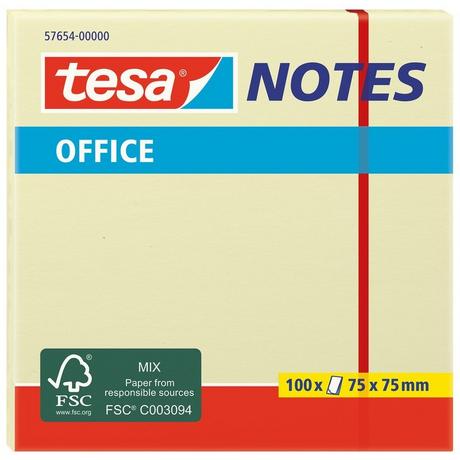 Tesa TESA Office Notes 75x75mm 576540000 gelb 100 blatt  