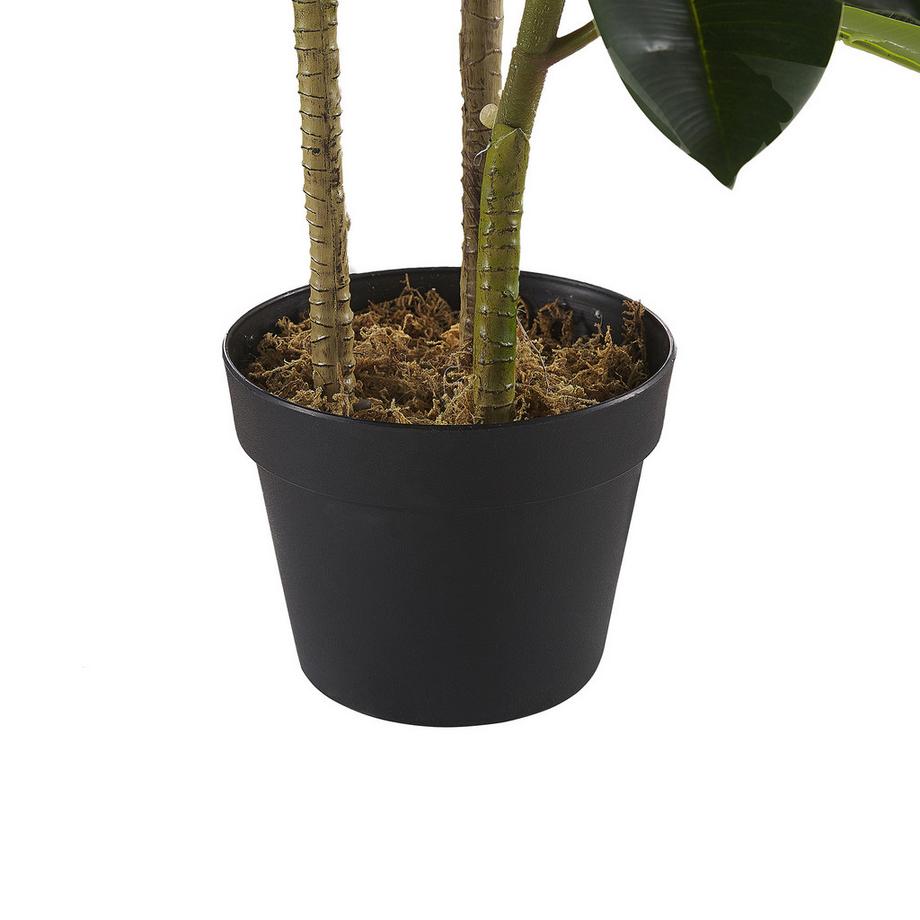 Beliani Pianta artificiale en Materiale sintetico Boho FICUS ELASTICA  