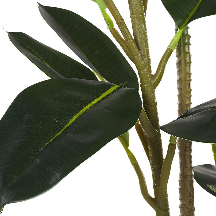 Beliani Pianta artificiale en Materiale sintetico Boho FICUS ELASTICA  
