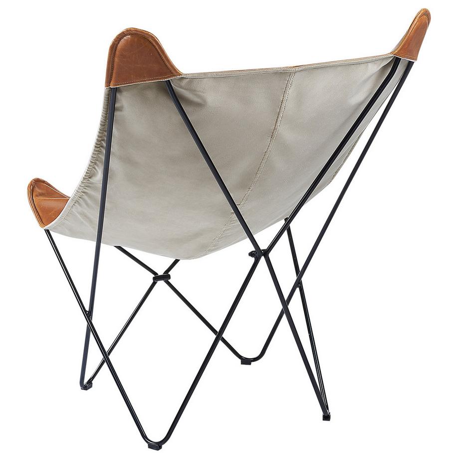 Beliani Sessel aus Kunstleder Retro NYBRO  