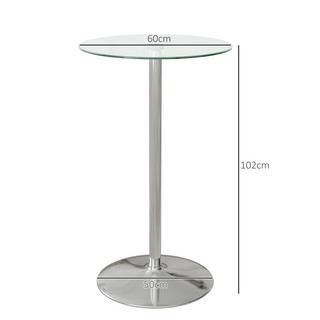 HOMCOM Table de bar  