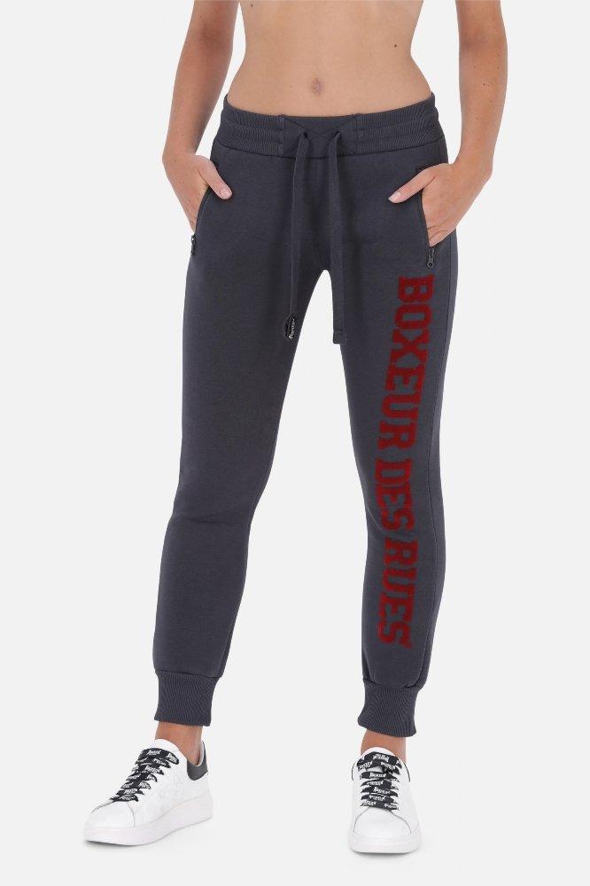 Image of Basic Long Logo Sweatpants Unisex Anthrazit L