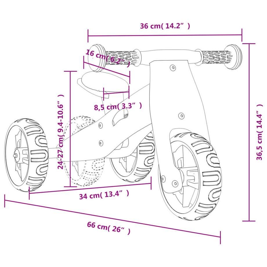 VidaXL  Vélo d'équilibre 