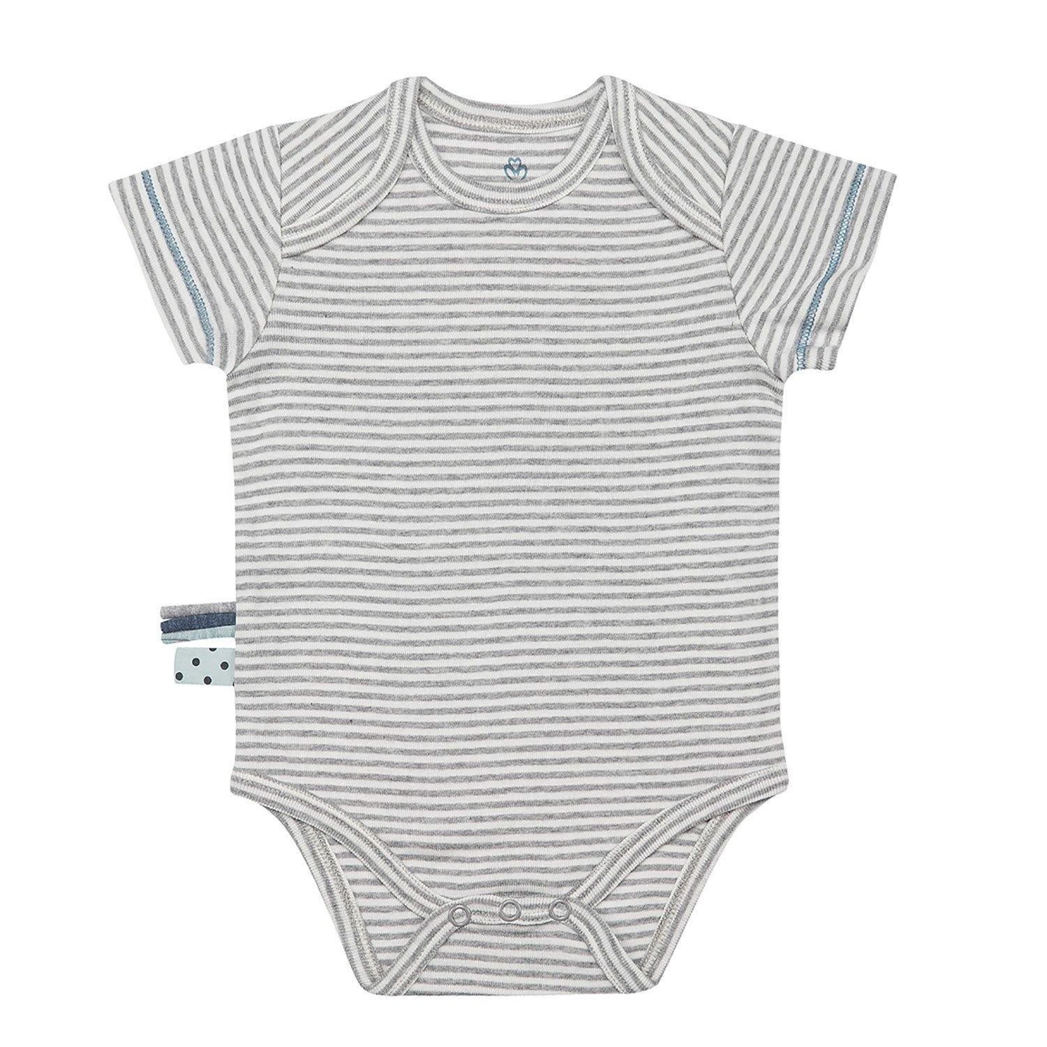 Image of Kurzarm-body Unisex Taubengrau 12-18M