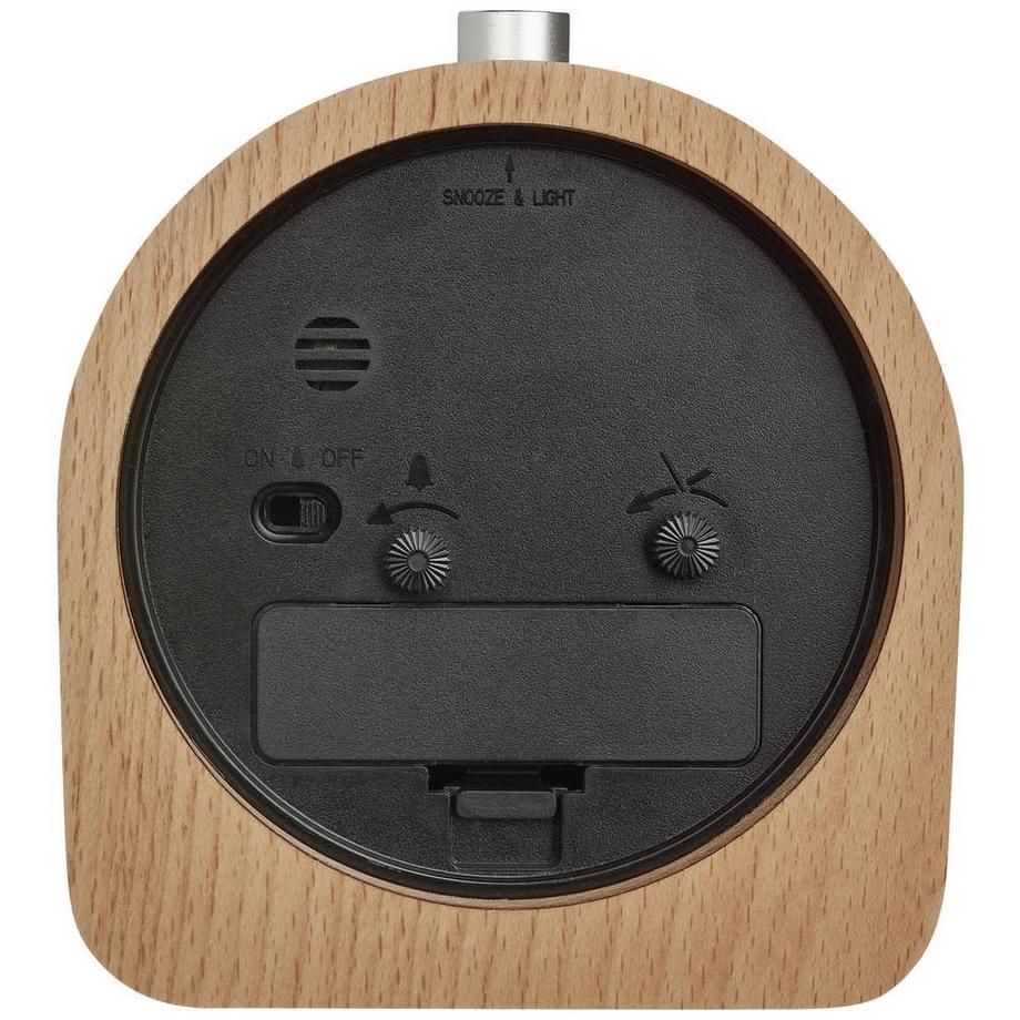 TFA Dostmann Wecker mit Buche-Rahmen  