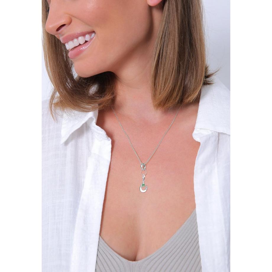 Elli  Charm Anhänger Glücksbringer Kristalle 