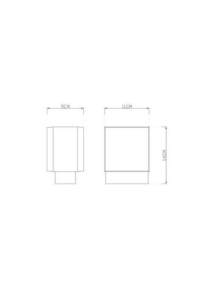 mutoni Lampe d'extérieur anthracite 11x9  